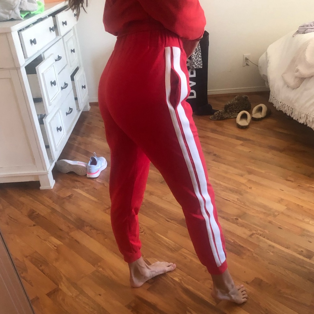 Red Sweat Pants - Picture 4 of 5